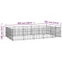 Steel outdoor kennel 14.11 m² by vidaXL, Dog kennels and fences - Ref: Foro24-3124618, Price: 519,99 €, Discount: %