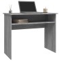 Gray Sonoma plywood desk 90x50x74 cm by vidaXL, Desks - Ref: Foro24-815463, Price: 51,99 €, Discount: %