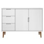 MOLD Sideboard aus massivem weißem Kiefernholz 113x40x80 cm von vidaXL, Sideboards - Ref: Foro24-350514, Preis: 168,87 €, Rab...