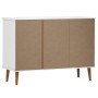 MOLD Sideboard aus massivem weißem Kiefernholz 113x40x80 cm von vidaXL, Sideboards - Ref: Foro24-350514, Preis: 168,87 €, Rab...