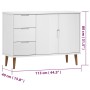 MOLD Sideboard aus massivem weißem Kiefernholz 113x40x80 cm von vidaXL, Sideboards - Ref: Foro24-350514, Preis: 168,87 €, Rab...