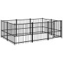 Steel outdoor kennel 5.63 m² by vidaXL, Dog kennels and fences - Ref: Foro24-3124599, Price: 321,84 €, Discount: %