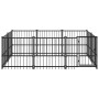 Steel outdoor kennel 5.63 m² by vidaXL, Dog kennels and fences - Ref: Foro24-3124599, Price: 321,84 €, Discount: %