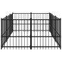 Steel outdoor kennel 5.63 m² by vidaXL, Dog kennels and fences - Ref: Foro24-3124599, Price: 321,84 €, Discount: %