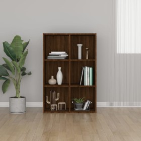 Oak brown plywood shelf/sideboard 66x30x98 cm by vidaXL, Bookcases and shelves - Ref: Foro24-815296, Price: 70,54 €, Discount: %