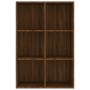 Estantería/Aparador contrachapada marrón roble 66x30x98 cm de vidaXL, Librerías y estanterías - Ref: Foro24-815296, Precio: 7...