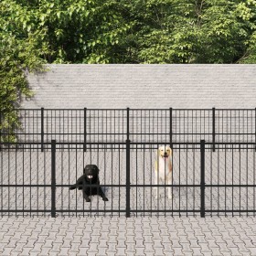 Steel outdoor kennel 45.16 m² by vidaXL, Dog kennels and fences - Ref: Foro24-3124645, Price: 948,99 €, Discount: %