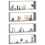 Cubic wall shelf 4 pcs gray Sonoma wood 80x15x26.5 cm by vidaXL, Shelves and shelves - Ref: Foro24-815919, Price: 54,26 €, Di...