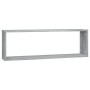 Cubic wall shelf 4 pcs gray Sonoma wood 80x15x26.5 cm by vidaXL, Shelves and shelves - Ref: Foro24-815919, Price: 54,26 €, Di...