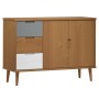 MOLD Sideboard aus massivem braunem Kiefernholz 113x40x80 cm von vidaXL, Sideboards - Ref: Foro24-350513, Preis: 145,16 €, Ra...