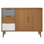 MOLD Sideboard aus massivem braunem Kiefernholz 113x40x80 cm von vidaXL, Sideboards - Ref: Foro24-350513, Preis: 145,16 €, Ra...