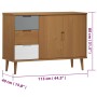 MOLD Sideboard aus massivem braunem Kiefernholz 113x40x80 cm von vidaXL, Sideboards - Ref: Foro24-350513, Preis: 145,16 €, Ra...