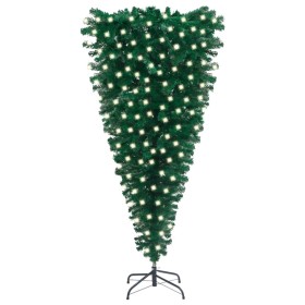 Árbol de Navidad artificial invertido con LEDs verde 240 cm de vidaXL, Arboles de navidad - Ref: Foro24-3077977, Precio: 74,9...