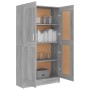 Sonoma-graues Sperrholzregal 82,5 x 30,5 x 150 cm von vidaXL, Bücherregale und Regale - Ref: Foro24-815613, Preis: 136,02 €, ...