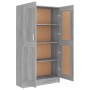 Sonoma-graues Sperrholzregal 82,5 x 30,5 x 150 cm von vidaXL, Bücherregale und Regale - Ref: Foro24-815613, Preis: 136,02 €, ...