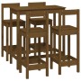 5-piece bar set solid honey brown pine wood by vidaXL, Furniture sets for kitchens and dining rooms - Ref: Foro24-3124705, Pr...