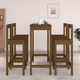 5-piece bar set solid honey brown pine wood by vidaXL, Furniture sets for kitchens and dining rooms - Ref: Foro24-3124705, Pr...