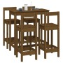 5-piece bar set solid honey brown pine wood by vidaXL, Furniture sets for kitchens and dining rooms - Ref: Foro24-3124705, Pr...