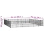 Steel outdoor kennel 33.87 m² by vidaXL, Dog kennels and fences - Ref: Foro24-3124643, Price: 827,45 €, Discount: %