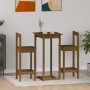 3-piece bar set solid honey brown pine wood by vidaXL, Furniture sets for kitchens and dining rooms - Ref: Foro24-3124735, Pr...