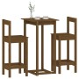 Set de bar 3 piezas madera maciza de pino marrón miel de vidaXL, muebles para cocinas y comedores - Ref: Foro24-3124735, Prec...