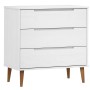 MOLDE bedside table solid white pine wood 80x40x80 cm by vidaXL, Drawers - Ref: Foro24-350505, Price: 147,60 €, Discount: %