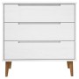 MOLDE bedside table solid white pine wood 80x40x80 cm by vidaXL, Drawers - Ref: Foro24-350505, Price: 147,60 €, Discount: %