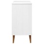 MOLDE bedside table solid white pine wood 80x40x80 cm by vidaXL, Drawers - Ref: Foro24-350505, Price: 147,60 €, Discount: %