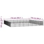 Steel outdoor kennel 60.22 m² by vidaXL, Dog kennels and fences - Ref: Foro24-3124656, Price: 1,00 €, Discount: %