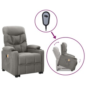 Sillón de masaje elevable tela gris claro de vidaXL, Sillones de masaje eléctricos - Ref: Foro24-3110122, Precio: 336,99 €, D...