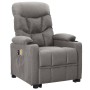 Liftable massage chair light gray fabric by vidaXL, Electric massage chairs - Ref: Foro24-3110122, Price: 336,36 €, Discount: %