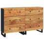 Aparador 2 uds madera maciza de acacia 60x33x75 cm de vidaXL, Aparadores - Ref: Foro24-3143636, Precio: 345,02 €, Descuento: %