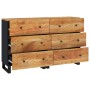 Aparador 2 uds madera maciza de acacia 60x33x75 cm de vidaXL, Aparadores - Ref: Foro24-3143636, Precio: 345,02 €, Descuento: %