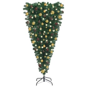 Inverted artificial Christmas tree with lights and balls 180 cm by vidaXL, Christmas trees - Ref: Foro24-3078016, Price: 59,9...