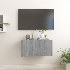 Mueble TV colgante madera contrachapada gris Sonoma 60x30x30 cm de vidaXL, Muebles TV - Ref: Foro24-815870, Precio: 35,99 €, ...