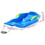 Blue polypropylene sled with brakes 87x40x18 cm by vidaXL, Sleighs - Ref: Foro24-93713, Price: 36,36 €, Discount: %