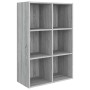 Estantería/Aparador madera contrachapada gris Sonoma 66x30x98cm de vidaXL, Librerías y estanterías - Ref: Foro24-815295, Prec...