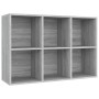 Estantería/Aparador madera contrachapada gris Sonoma 66x30x98cm de vidaXL, Librerías y estanterías - Ref: Foro24-815295, Prec...