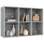 Estantería/Aparador madera contrachapada gris Sonoma 66x30x98cm de vidaXL, Librerías y estanterías - Ref: Foro24-815295, Prec...