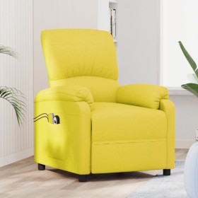 Sillón de masaje eléctrico tela amarillo claro de vidaXL, Sillones de masaje eléctricos - Ref: Foro24-3129478, Precio: 222,99...