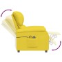 Light yellow fabric electric massage chair by vidaXL, Electric massage chairs - Ref: Foro24-3129478, Price: 222,22 €, Discoun...