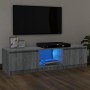 TV stand with LED lights in Sonoma gray, 140x40x35.5 cm by vidaXL, TV Furniture - Ref: Foro24-815712, Price: 111,91 €, Discou...