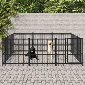 Outdoor steel dog kennel 8.47 m² by vidaXL, Dog kennels and fences - Ref: Foro24-3124616, Price: 387,94 €, Discount: %