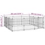 Outdoor steel dog kennel 8.47 m² by vidaXL, Dog kennels and fences - Ref: Foro24-3124616, Price: 386,99 €, Discount: %