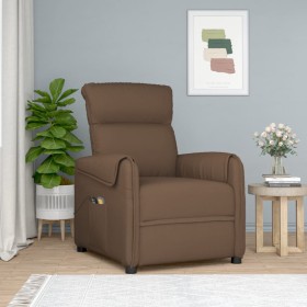 Sillón de masaje elevable de tela marrón de vidaXL, Sillones de masaje eléctricos - Ref: Foro24-3143397, Precio: 323,99 €, De...