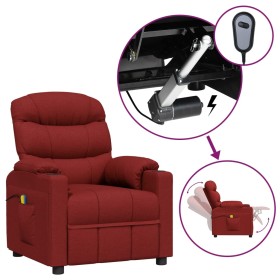 Sillón de masaje eléctrico tela rojo tinto de vidaXL, Sillones de masaje eléctricos - Ref: Foro24-3143506, Precio: 262,99 €, ...