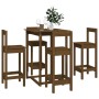 5-piece bar set solid honey brown pine wood by vidaXL, Furniture sets for kitchens and dining rooms - Ref: Foro24-3124745, Pr...