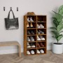 Smoked oak plywood shoe rack 54x34x100.5 cm by vidaXL, Shoe racks and shoe organizers - Ref: Foro24-815309, Price: 85,99 €, D...