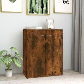 Sideboard aus geräuchertem Eichensperrholz, 60 x 30 x 75 cm von vidaXL, Sideboards - Ref: Foro24-815378, Preis: 60,99 €, Raba...