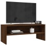 Mueble de TV madera contrachapada roble marrón 100x40x40 cm de vidaXL, Muebles TV - Ref: Foro24-815233, Precio: 48,73 €, Desc...